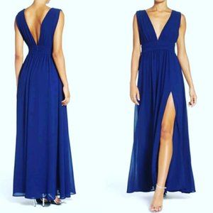 Lulus Heavenly Hues Royal Blue Maxi Dress Size S